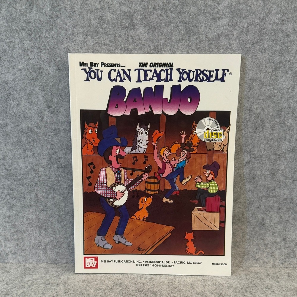 You Can Teach Yourself Banjo by Janet Davis, Mel Bay Publications, CD not tested